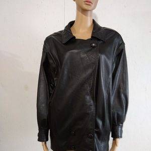 Black Wilson's Leather Jacket Size Medium